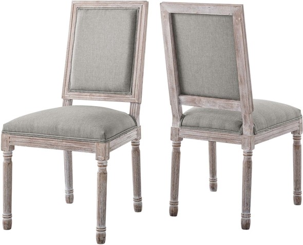 pink velvet dining room chairs Modway Furniture Dining Chairs Light Gray