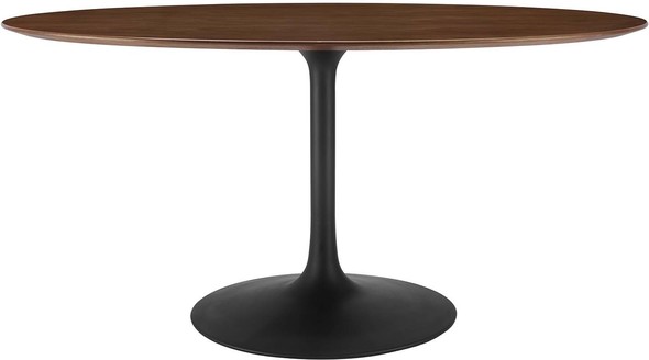 clear dining room table Modway Furniture Bar and Dining Tables Black Walnut