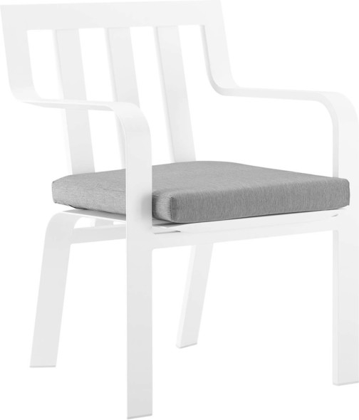 modern dining chairs set of 2 Modway Furniture Bar and Dining White Gray