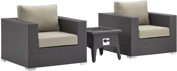 turquoise outdoor dining set Modway Furniture Sofa Sectionals Espresso Beige