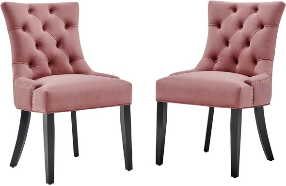 green velvet dining room chairs Modway Furniture Dining Chairs Dusty Rose