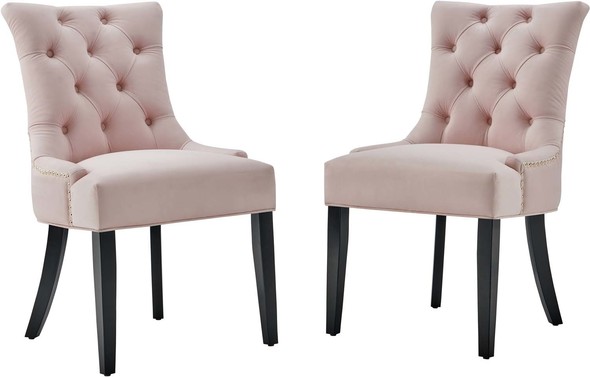 upholstered seat dining chairs Modway Furniture Dining Chairs Pink