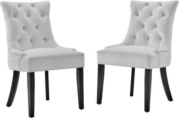 two chair table set Modway Furniture Dining Chairs White