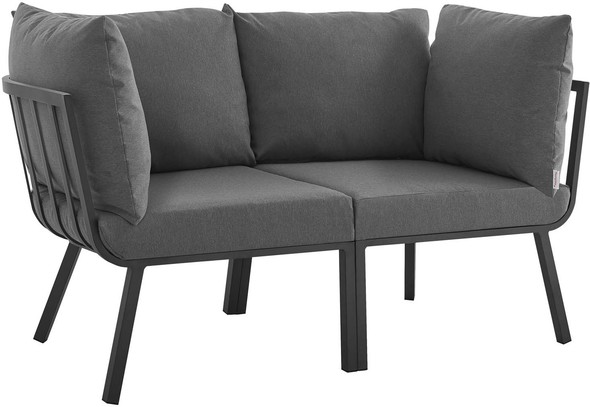 sectional sofa sets Modway Furniture Sofa Sectionals Gray Charcoal