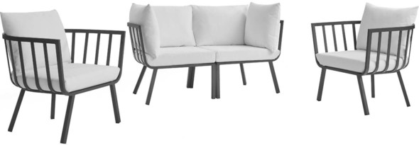 corner sofa set outdoor Modway Furniture Sofa Sectionals Gray White