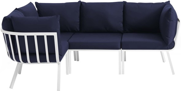 patio couch cushion Modway Furniture Sofa Sectionals White Navy