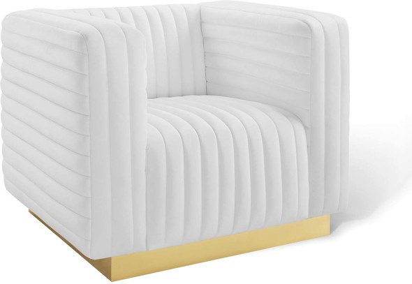 white accent chair modern Modway Furniture Sofas and Armchairs White