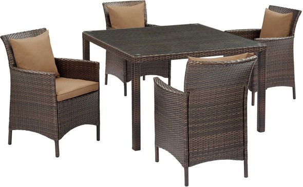 deals on patio furniture sets Modway Furniture Sofa Sectionals Brown Mocha