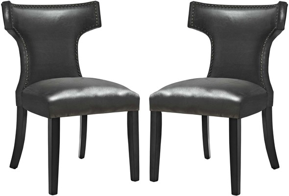dining set with arm chairs Modway Furniture Dining Chairs Black