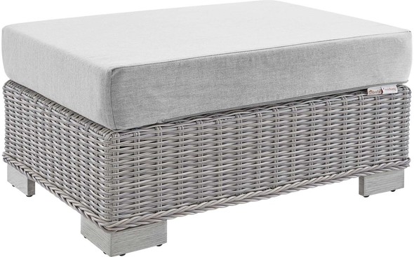 ottoman seat bench Modway Furniture Sofa Sectionals Light Gray Gray