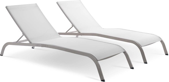 out door recliner Modway Furniture Daybeds and Lounges White