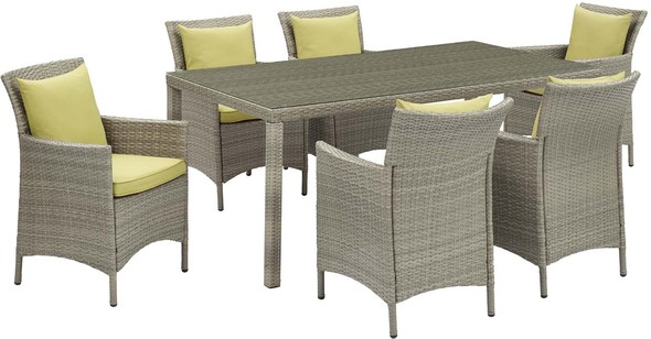 white aluminum patio furniture Modway Furniture Sofa Sectionals Light Gray Peridot