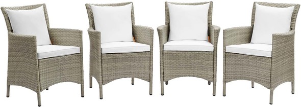 light gray dining chairs Modway Furniture Bar and Dining Light Gray White