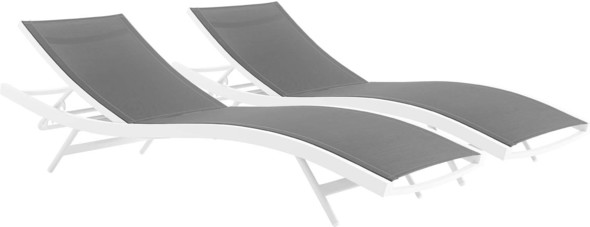 patio furniture sets sale Modway Furniture Daybeds and Lounges Outdoor Beds White Gray