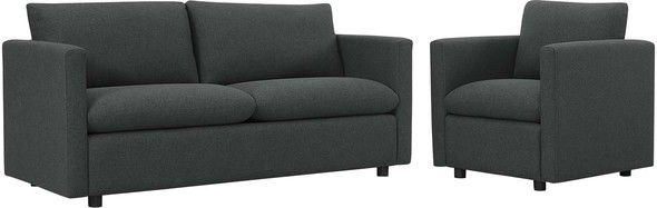 cheap small sectional sofa Modway Furniture Sofas and Armchairs Sofas and Loveseat Gray