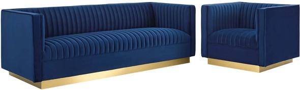 sofa adjustable Modway Furniture Sofas and Armchairs Navy