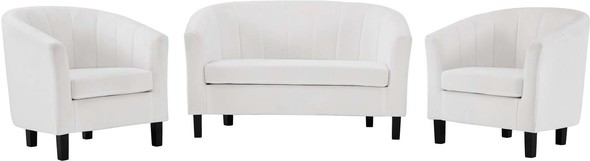 pull out sofa bed with chaise Modway Furniture Sofas and Armchairs White