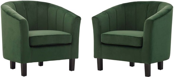 grey wingback chair Modway Furniture Sofas and Armchairs Emerald