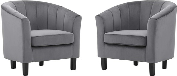 modern designer chairs Modway Furniture Sofas and Armchairs Gray