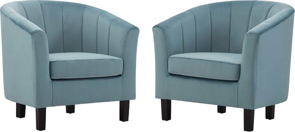 navy blue leather accent chair Modway Furniture Sofas and Armchairs Light Blue