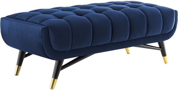 ikea patterned chair Modway Furniture Benches and Stools Ottomans and Benches Midnight Blue