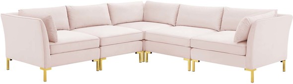 white couch with pull out bed Modway Furniture Sofas and Armchairs Pink