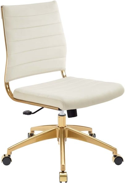 grey desk chair with wheels Modway Furniture Office Chairs Office Chairs Ivory