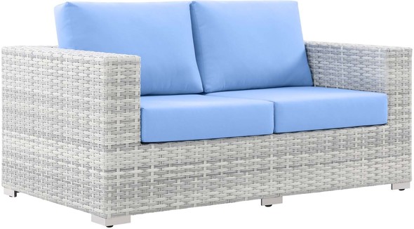 black sectional sofa with chaise Modway Furniture Sofa Sectionals Light Gray Light Blue