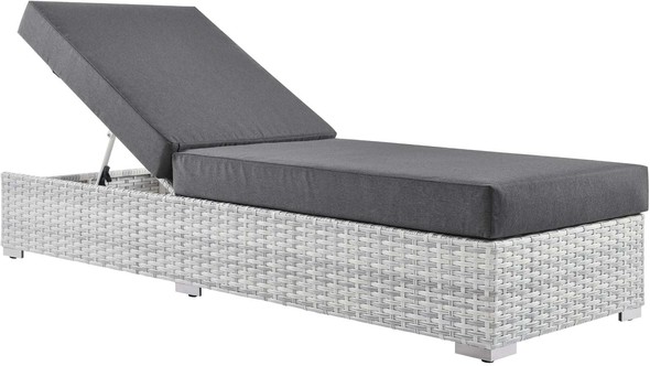 swivel patio furniture Modway Furniture Daybeds and Lounges Light Gray Charcoal