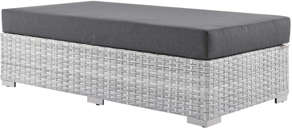 grey ottoman bench with storage Modway Furniture Sofa Sectionals Light Gray Charcoal