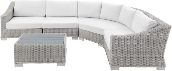 red sectional ashley furniture Modway Furniture Sofa Sectionals Light Gray White