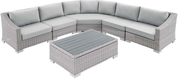best living room sectionals Modway Furniture Sofa Sectionals Light Gray Gray