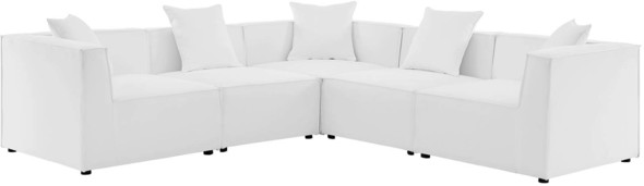 black sleeper sofa sectional Modway Furniture Sofa Sectionals White