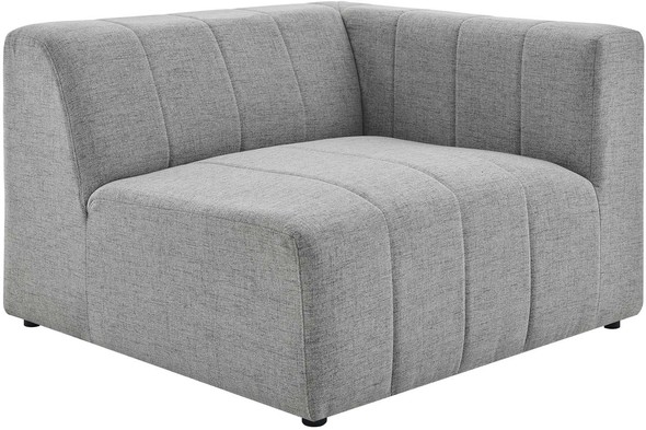 small size sectionals Modway Furniture Sofas and Armchairs Light Gray