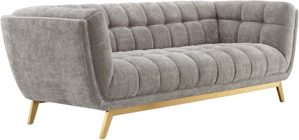 chaise sofa with storage Modway Furniture Sofas and Armchairs Light Gray