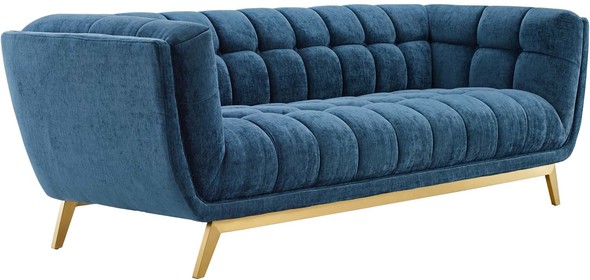 white velvet sectional Modway Furniture Sofas and Armchairs Navy
