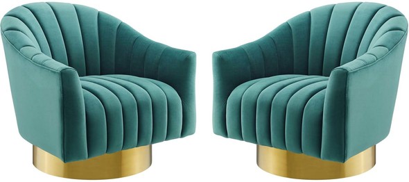 large microfiber sectional Modway Furniture Lounge Chairs and Chaises Teal