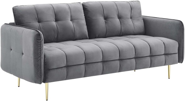 loveseat bed sofa Modway Furniture Sofas and Armchairs Gray