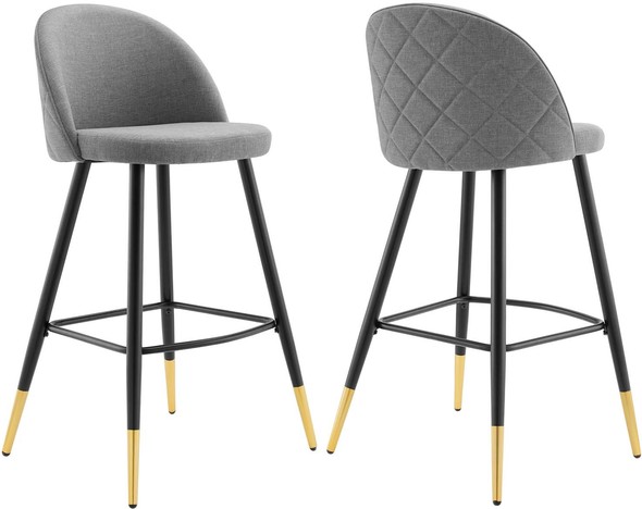 slate grey bar stools Modway Furniture Bar and Counter Stools Light Gray