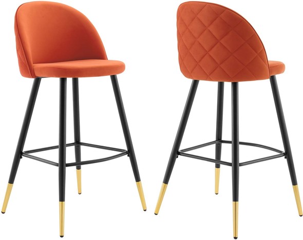 dark grey bar stools Modway Furniture Bar and Counter Stools Orange