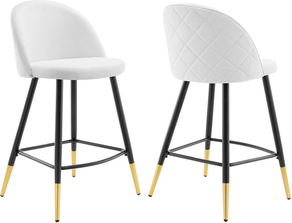 cheap bar stools set of 2 Modway Furniture Bar and Counter Stools White