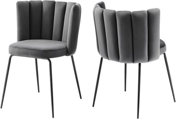 cheap velvet dining chairs Modway Furniture Dining Chairs Black Gray