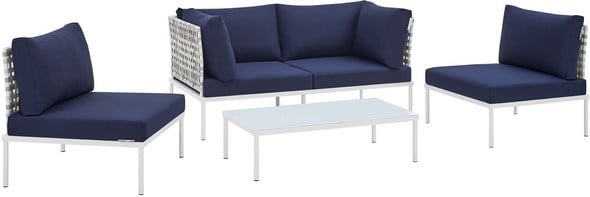 l shaped outdoor lounge cover Modway Furniture Sofa Sectionals Taupe Navy