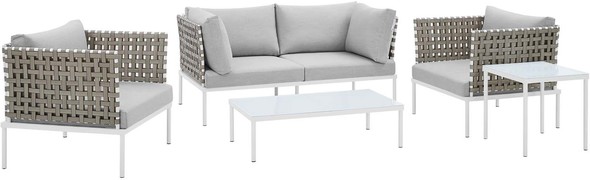 patio set for two Modway Furniture Sofa Sectionals Tan Gray