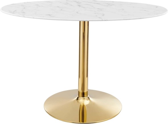 small round table set Modway Furniture Bar and Dining Tables Gold White