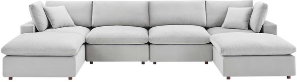 cheap modern sectional Modway Furniture Sofas and Armchairs Light Gray