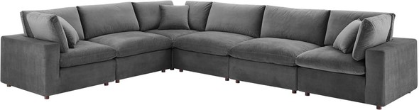 best chaise sofa Modway Furniture Sofas and Armchairs Gray