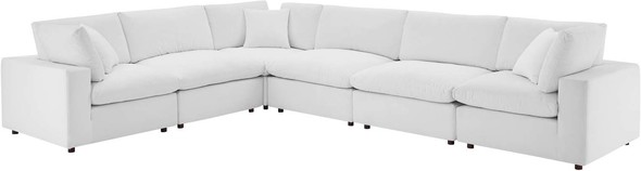 modern blue velvet sofa Modway Furniture Sofas and Armchairs White