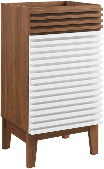 60 inch single bathroom vanity Modway Furniture Vanities White Walnut