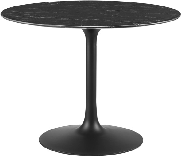 best round dining table and chairs Modway Furniture Bar and Dining Tables Black Black